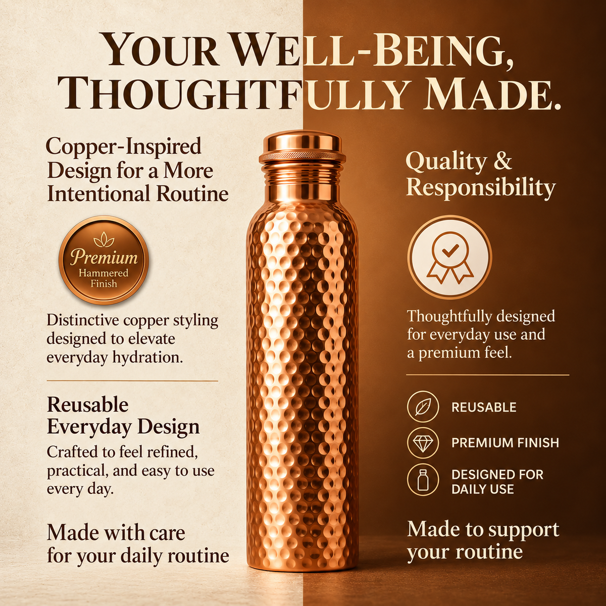 Aurevia™ Copper Bottle