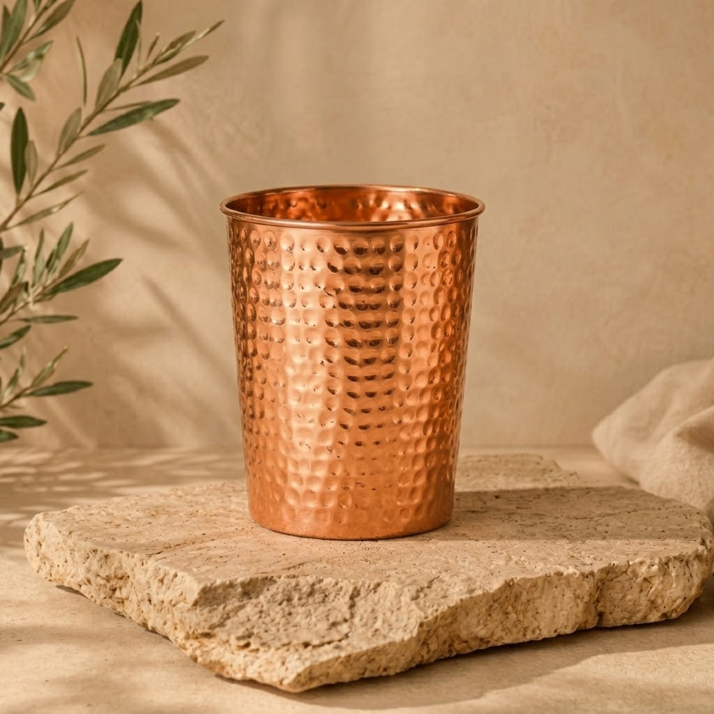 Free Hammered Copper Cup