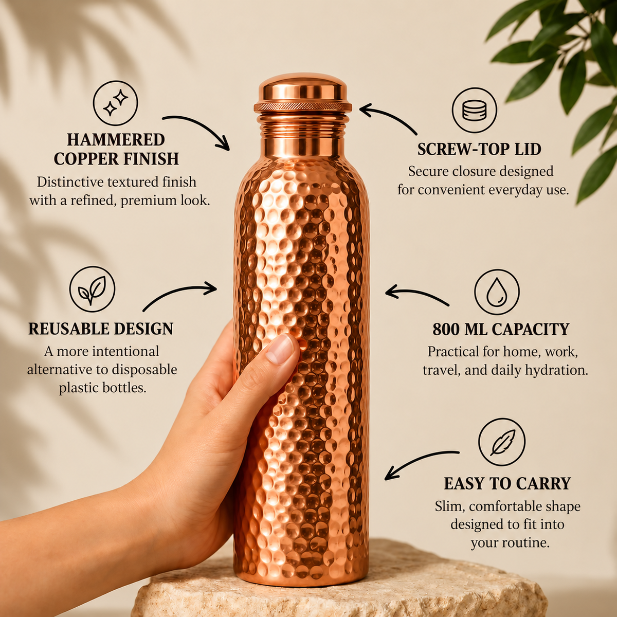 Aurevia™ Copper Bottle