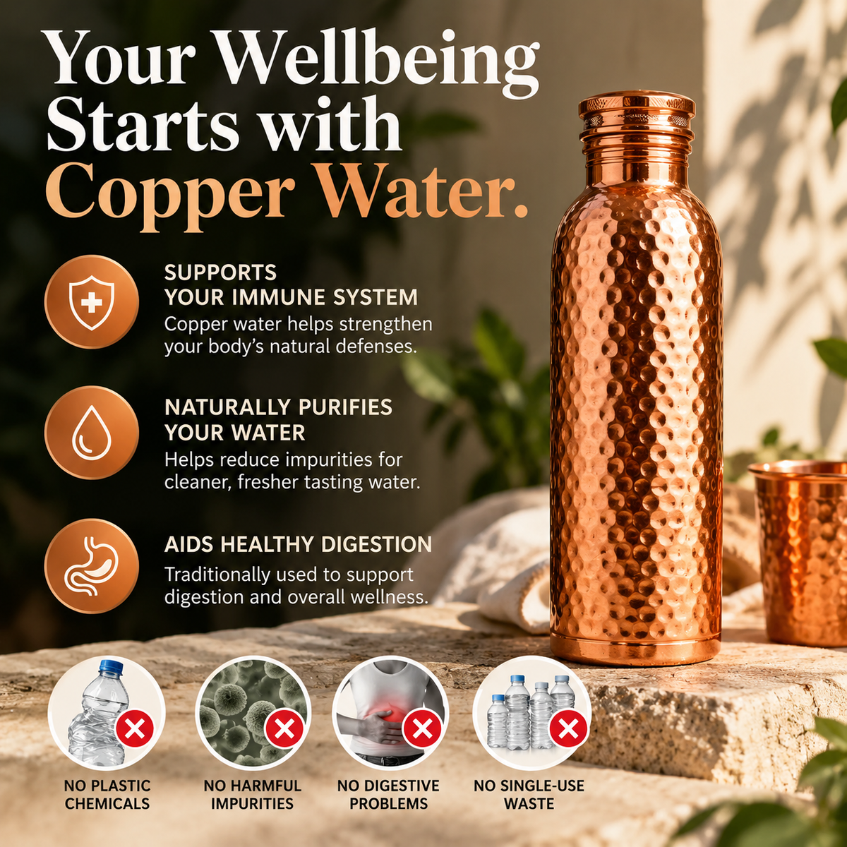 Aurevia™ Copper Bottle